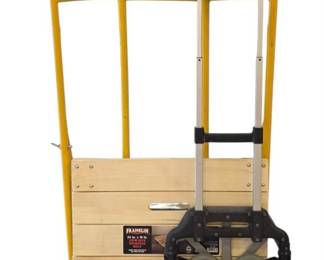 Versatile Set of 3 Material Handling Tools Including A Large Hand Truck