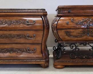 Carved Cherry Bombay Chests Ornate Stunning