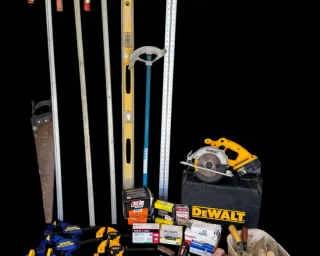 DEWALT 18V cordless Saw And HighQuality Hand, Drywall, and Clamping Tools