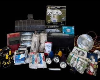 Wide Variety of Lighting Including Large Industrial Flood Lights
