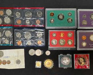 U.S. Proof and Uncirculated Coin Sets, Foreign Coins, and Multiple Commemorative Coins