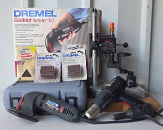 Dremel Tools For All Your Projects Sanders, Drill Press Stand, and Engraver