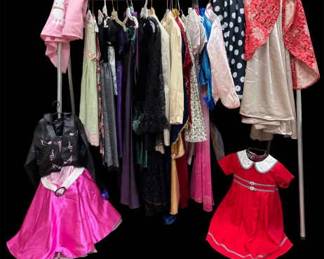 Vintage Childrens Dresses and Costumes, Theater Props, Decor