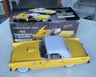Die Cast 55 Thunderbird Convertible Am/FM Radio