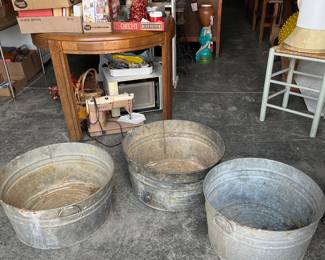 Galvanized Wash Tubs