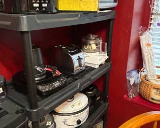 Roasters, slow cooker, jerky making supplies and food dehydrator, waffle iron