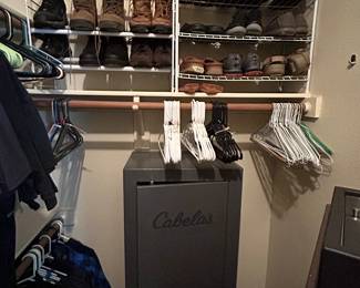 Gun safe, crocs, My Pillow Slippers, Wolverine boots