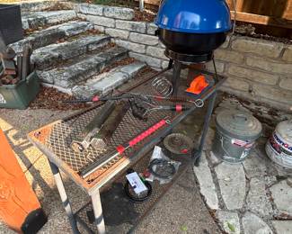 Grilling supplies, small tailgate  charcoal grill (never used)