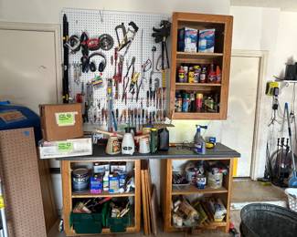 Tools, painting supplies