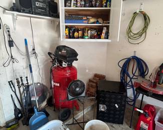 Air compressor, gas cans