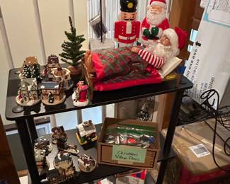 Blow molds, Christmas village