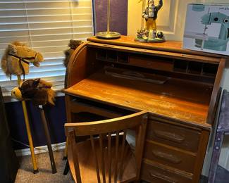 Desk and chair