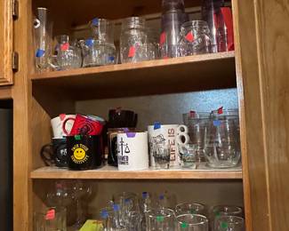 Barware, coffee mugs