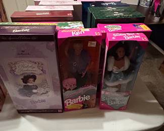 Many Barbies new-in-box!