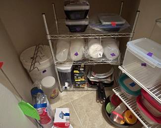 Lots of food storage