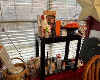 Outdoor kitchen, grilling, meat smoking supplies: gloves, thermometers, basters, marinating tubs