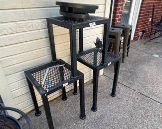 Awesome welded outdoor side tables