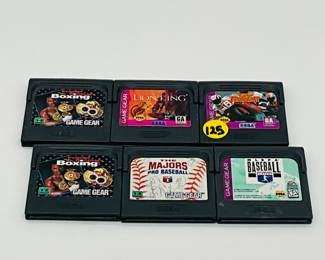 Vintage Sega Game Gear Games (6)
- The Majors Pro Baseball
- GP Rider
- Lion King
- MLBPA Baseball
- Evander Holyfield Boxing x2