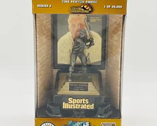 Vtg Mickey Mantle Sports Illustrated Pewter Figure