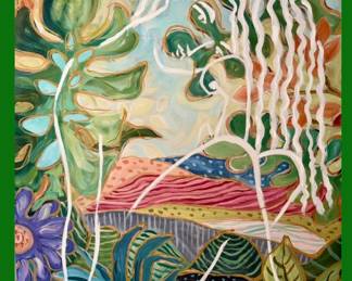 original handpainted art 48x52 WAS $850 NOW $125