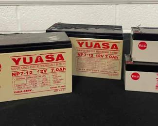 YUASA Rechargeable Battery Lot