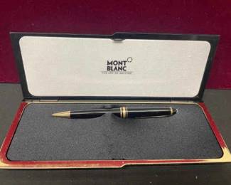 Montblanc Meisterstuck Black Ballpoint Pen With Case
