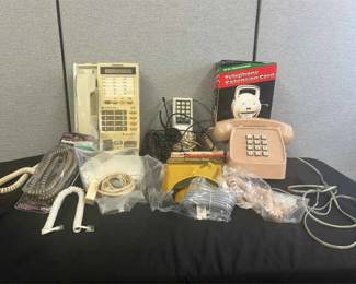 Telephones Chords Mystery Lot