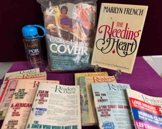 Vintage Reading Material With Accessories