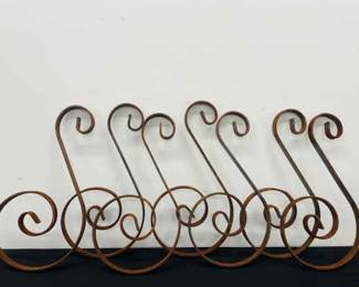 Vintage Wrought Iron Scroll Corbels Lot 3 Of 6