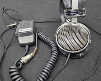 Kenwood Headphones And Midland CB Handset