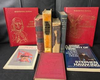 Lot Of 9 Vintage Historical Books