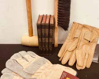 Audels Masons Builders Guide Set Of 4 Vintage Books With Gloves Tools