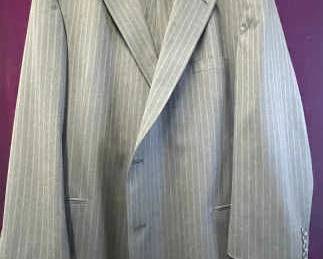 Mens Pierre Cardin Grey Pinstripe Suit