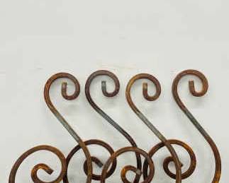 Vintage Wrought Iron Scroll Corbels Lot 5 Of 6