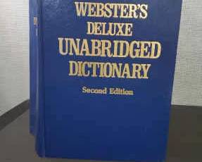 Websters Deluxe Unabridged Dictionary Second Edition