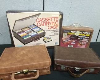 Assorted Lot Of Cassette Storage Cases