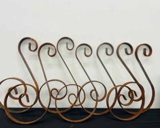 Vintage Wrought Iron Scroll Corbels Lot 2 Of 6