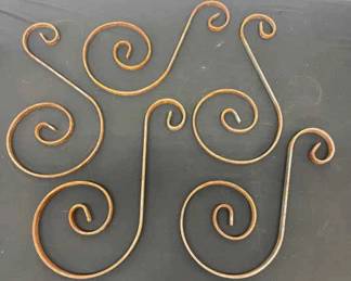 Vintage Wrought Iron Scroll Corbels Lot 1 Of 6