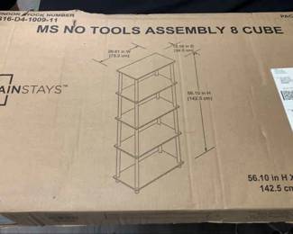 Red Storage Shelves