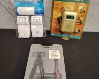 Assorted Electrical Tools Emergency Devices Lot