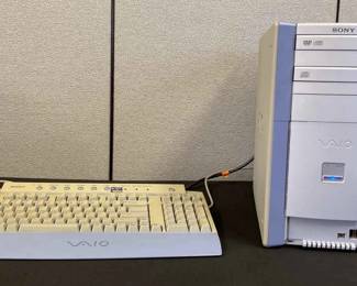 Vintage Sony VAIO Desktop PC with Matching Keyboard