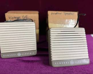 3 Vintage GE External Speakers