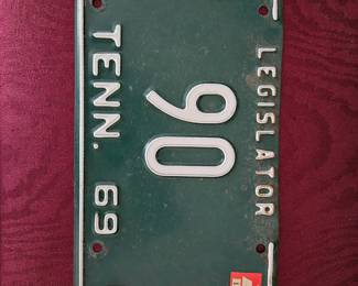 Vintage TN legislative plate