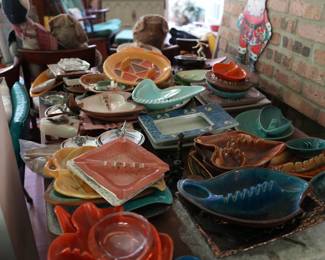 Mounds of ashtrays