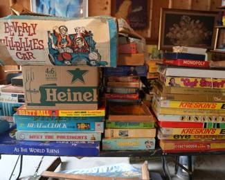 Dozens of Vintage Board Games