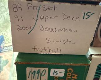 Vintage Baseball, Football, Soccer Trading Cards