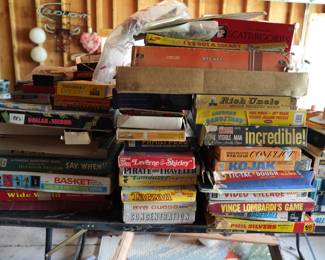 Dozens of Vintage Board Games