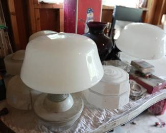 Tons of Glass Lamp Shades