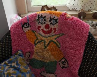 Vintage Clown Rug