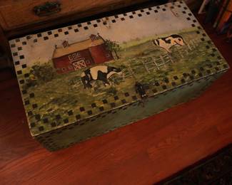 Hand painted Storage Box